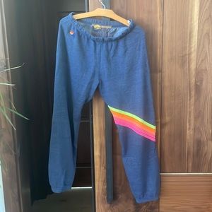 Aviator Nation neon chevron sweatpants